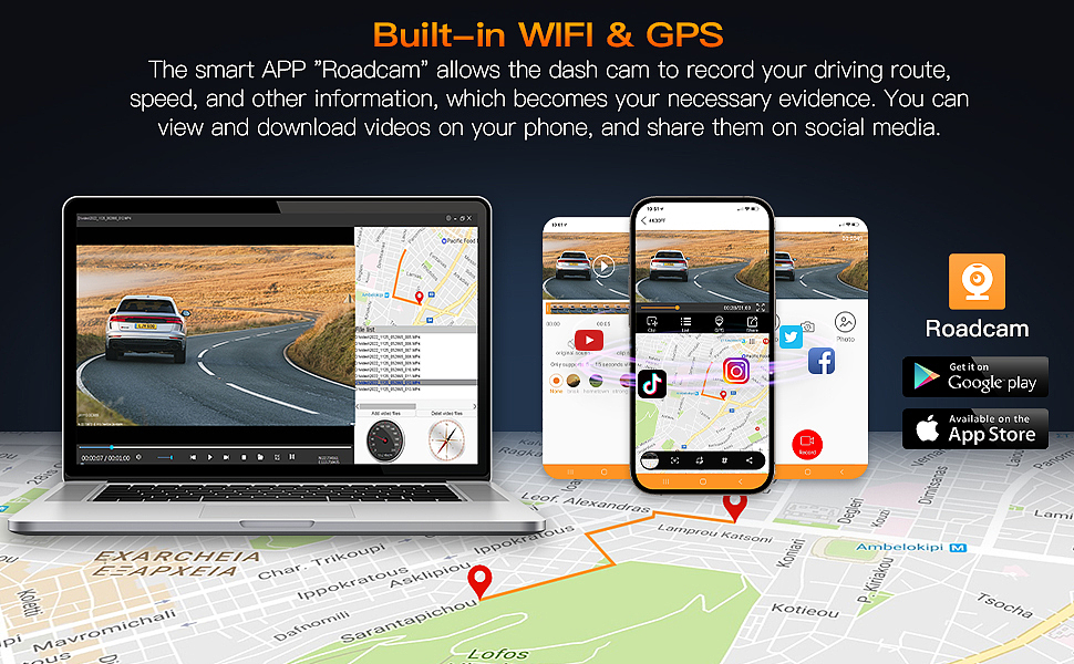 行车记录仪亚马逊主图/A+