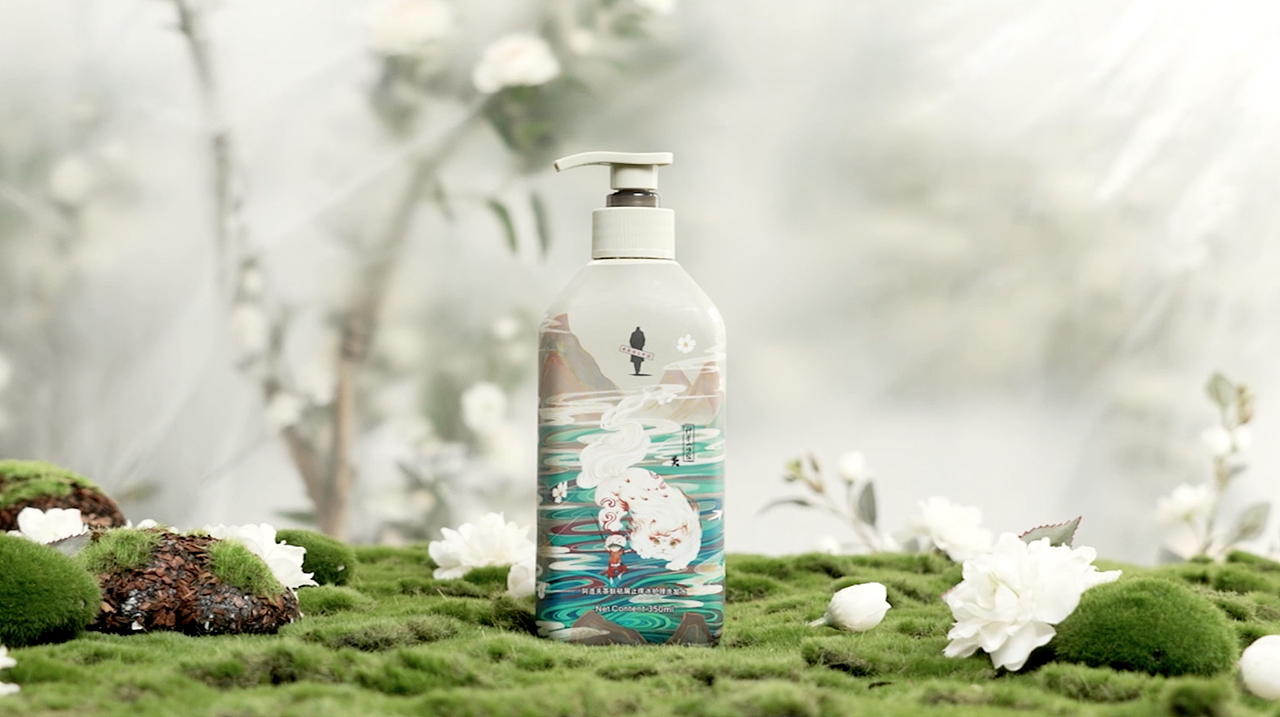 阿道夫茶麸系列洗发水电商短视频