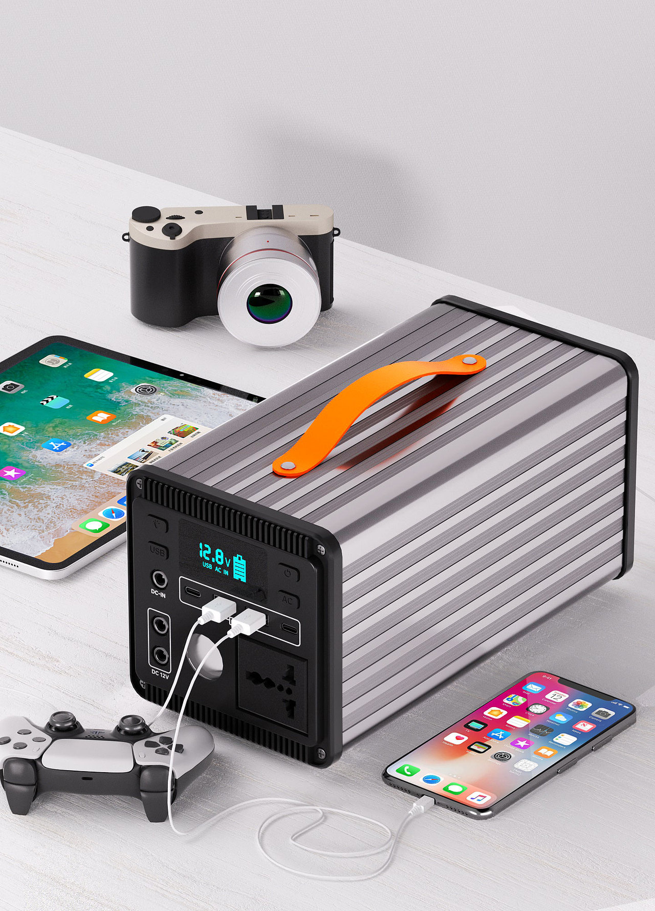 4-5月产品渲染|户外储能|充电枪（图ZMzcwNzM0OTI4） - 产品 - 站酷设计师孤酒GJ原创素材 - 站酷ZCOOL