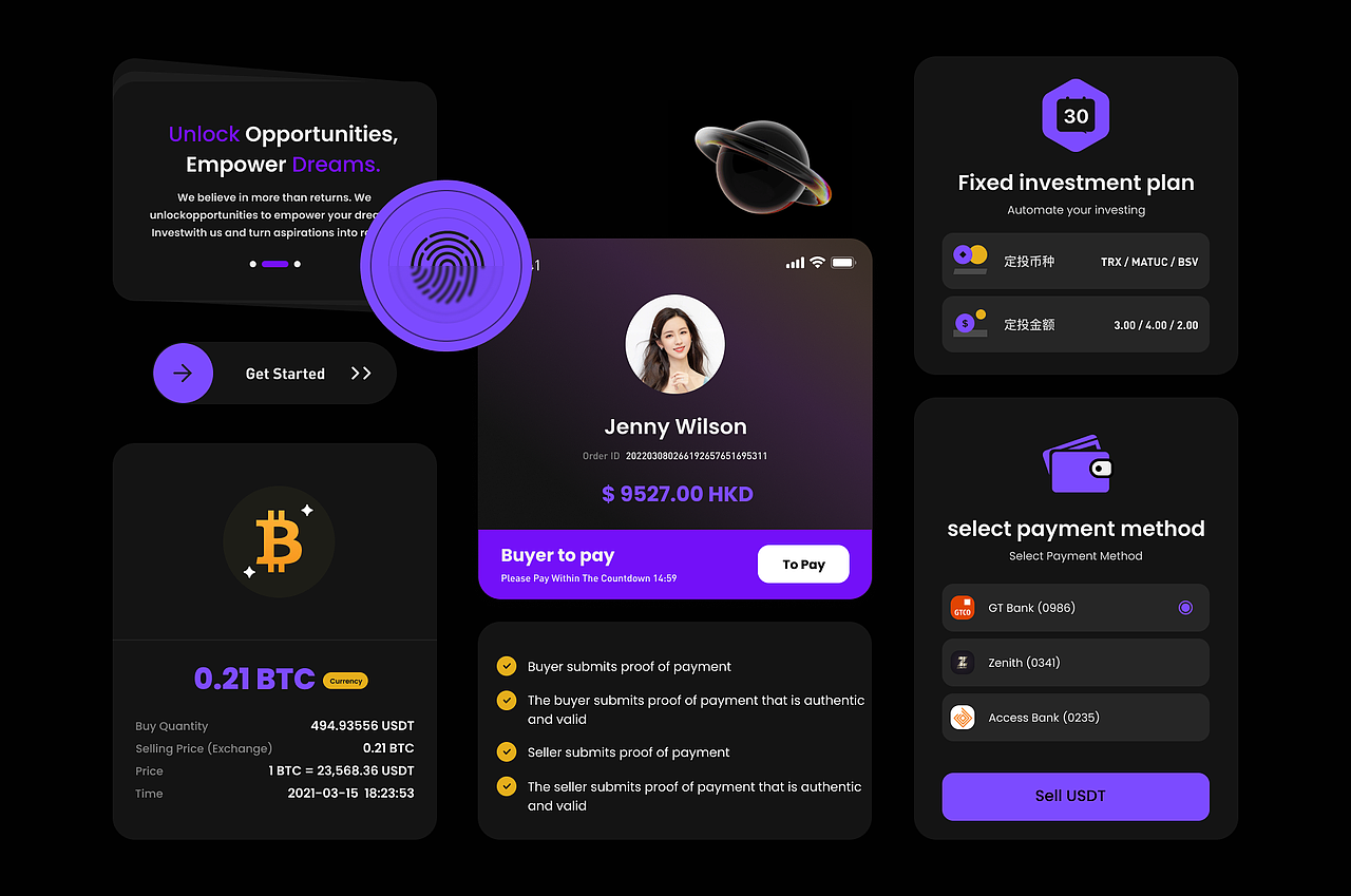 Kikitrader 区块链项目-视觉侧整理（图ZMzY2MTkxMDI4） - APP界面 - 站酷设计师笔木弟弟原创素材 - 站酷ZCOOL