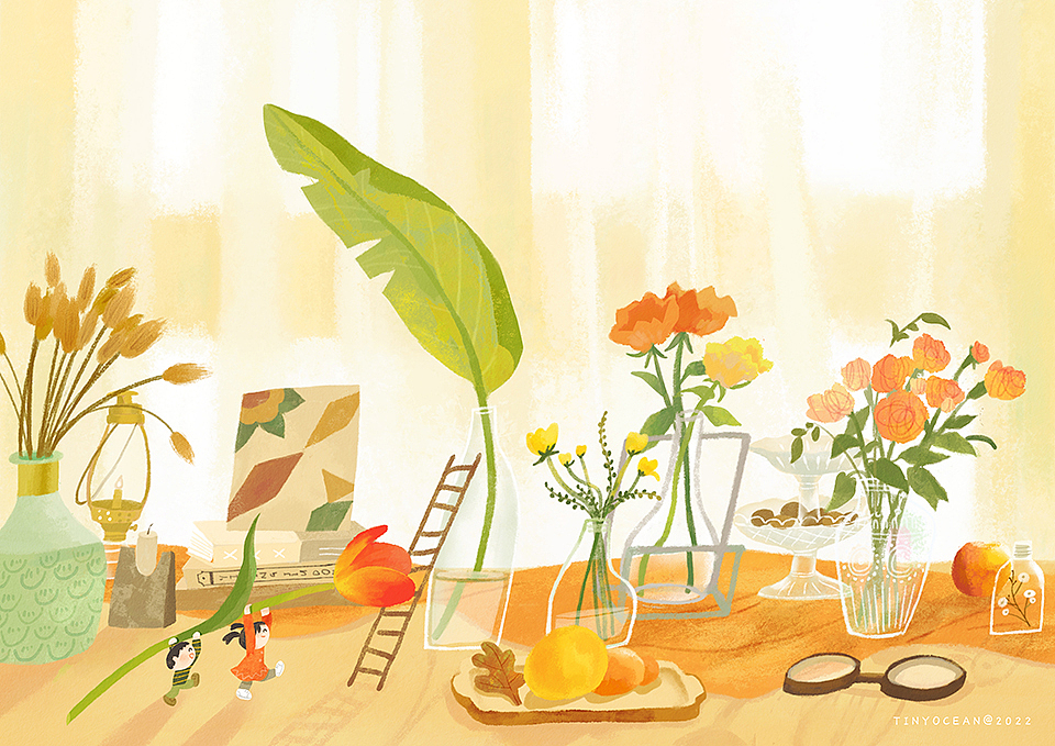 有我陪你长大/60天色彩速涂（图ZMzA0Nzc4OTky） - 创作习作 - 站酷设计师豆丁洋原创素材 - 站酷ZCOOL