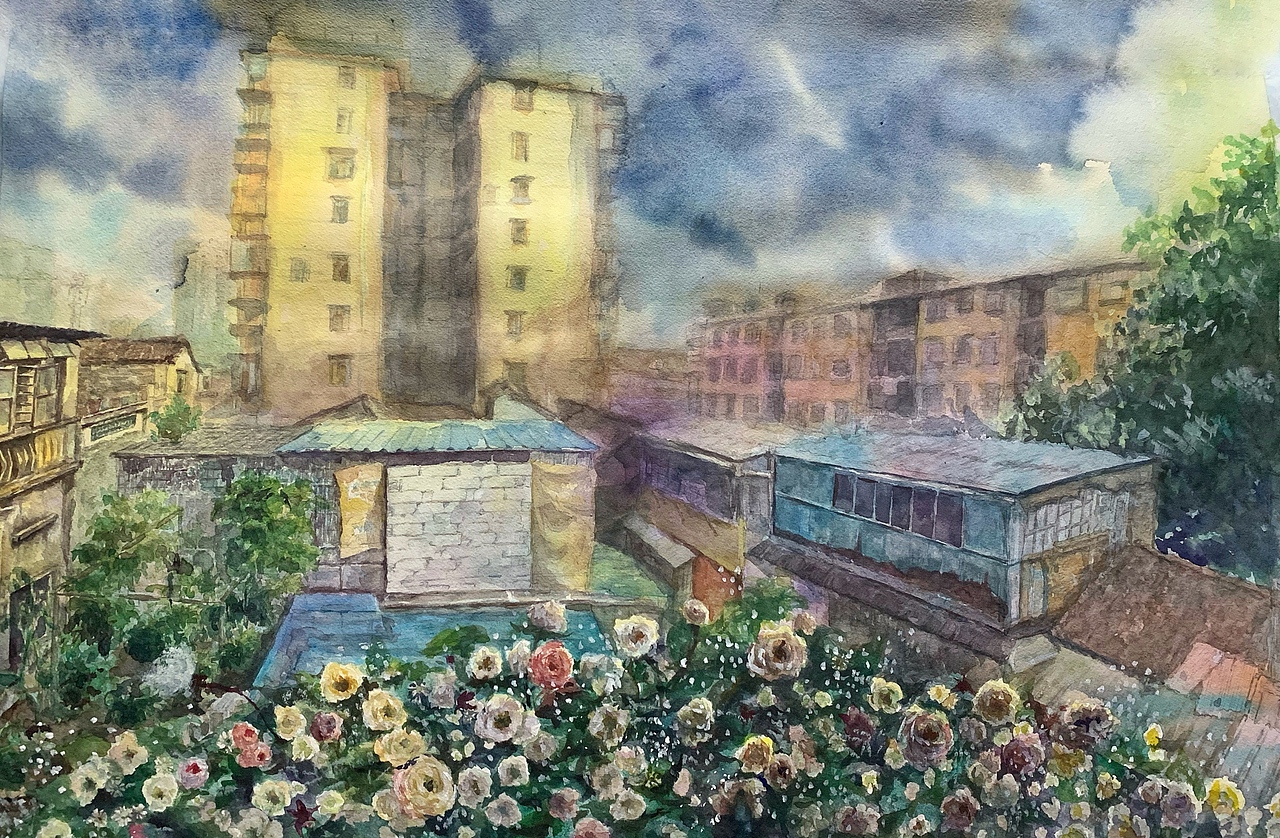 偶尔聚会喝酒的露台要被拆了