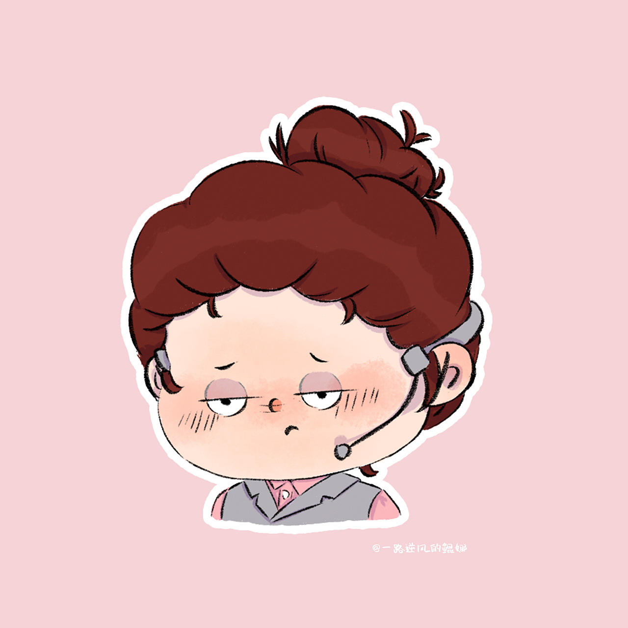 客服小姐姐表情包|儿童插画表情包创作