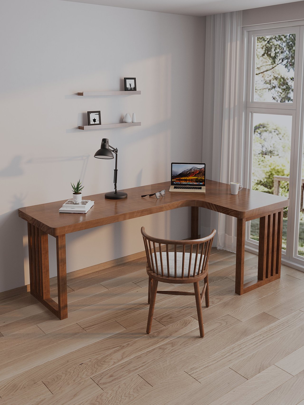 实木转角书桌椅（图ZMzE1MDQ2NDUy） - 产品 - 站酷设计师枫子丶原创素材 - 站酷ZCOOL