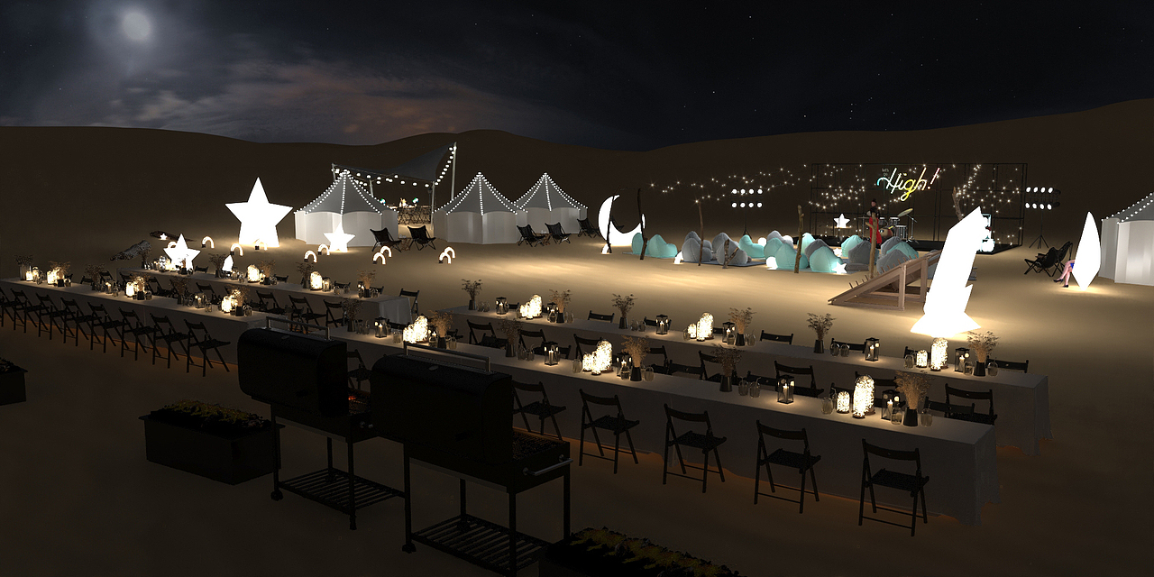 沙漠露营活动（图ZMzAxMzYxMjUy） - 其他三维 - 站酷设计师mega2301原创素材 - 站酷ZCOOL