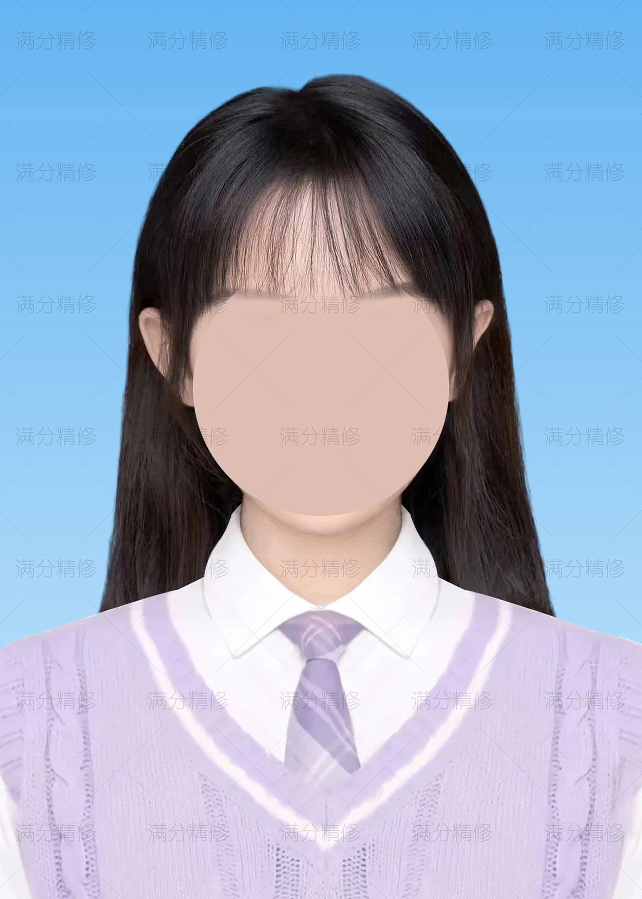 长直发 · 有刘海