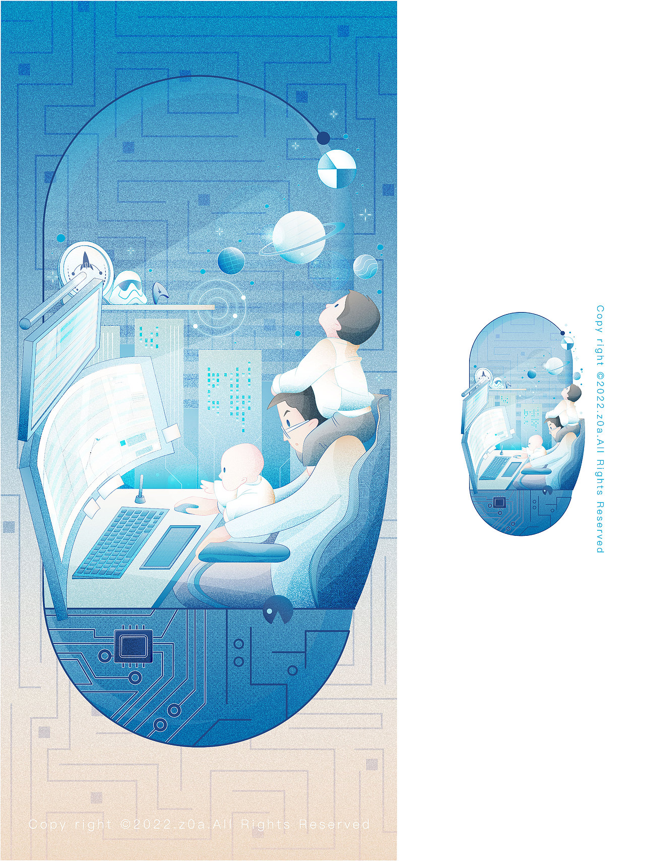 【z0a】运营插画·现代节日系列·5～7月合集