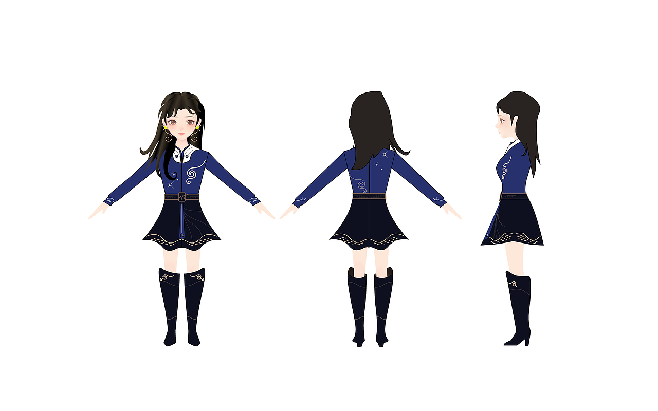 淘宝人生虚拟时装设计-作品名称：VANCENT 星空系列