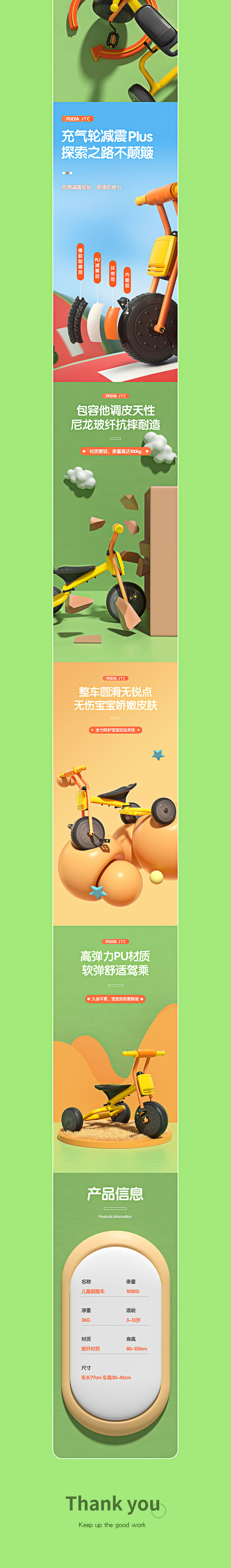 电商详情页 | 婴幼儿奶瓶x儿童脚踏车 | 视觉精选*2（图ZMzU0OTMwMjM2） - 电商 - 站酷设计师PerryRoc原创素材 - 站酷ZCOOL