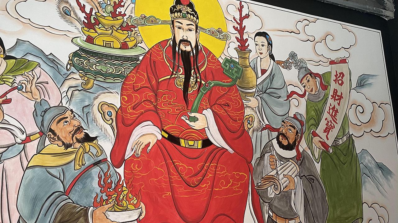 ​山西太原庙宇彩绘财神壁画墙体彩绘涂鸦，全国接单（图ZMzI0NzUzNDY0） - 绘画 - 站酷设计师太原墙绘画师西木原创素材 - 站酷ZCOOL