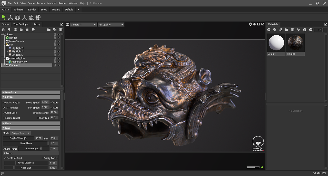 游戏流程模型 中世纪头盔