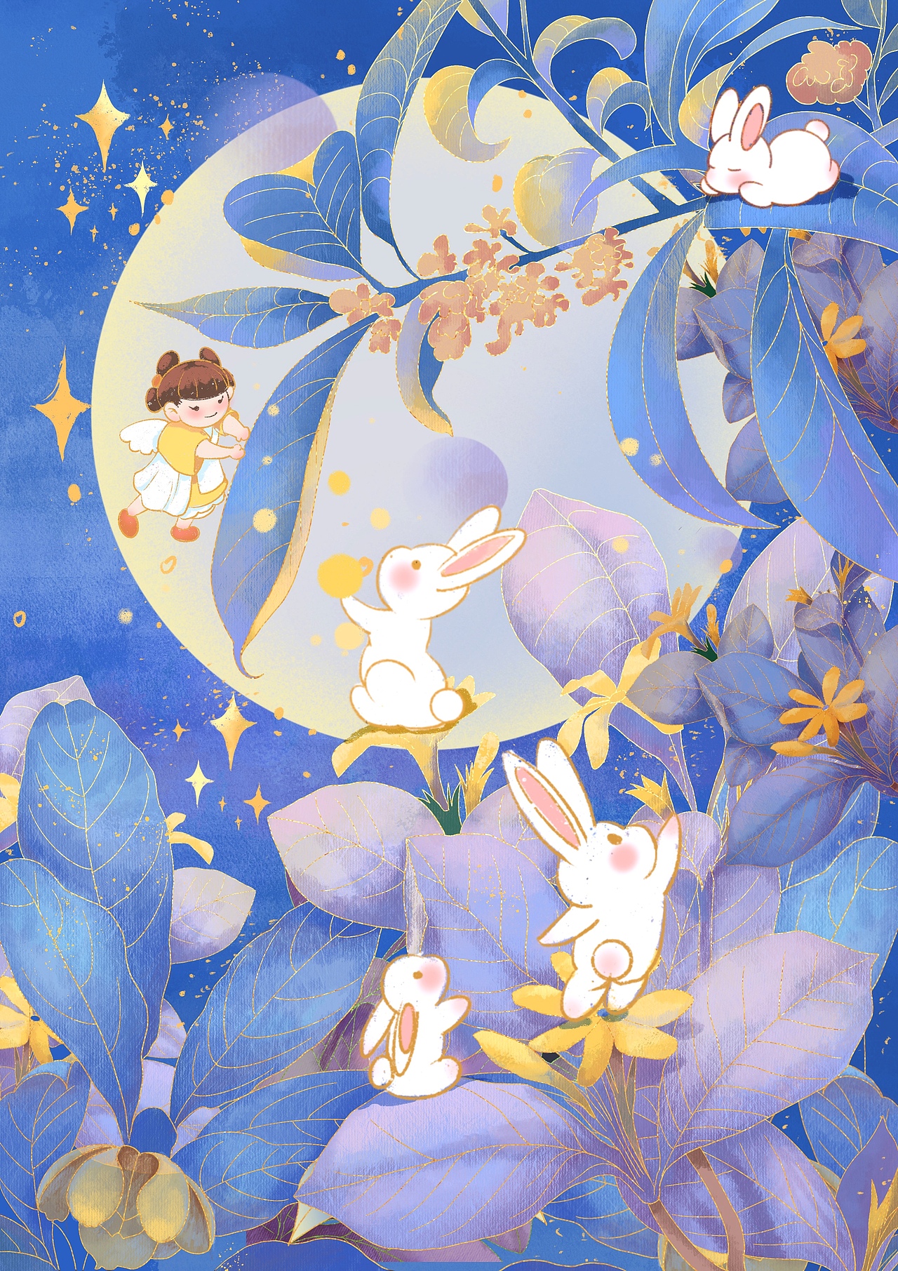 四时吉祥插画设计