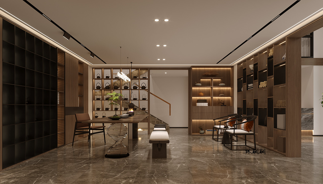 茶馆设计|尽显东方文化底蕴的禅意秘境