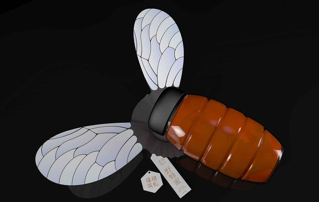 福禄有礼 i 仿生蜂蜜包装设计