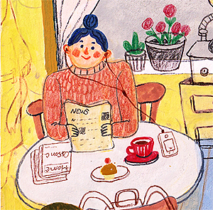 咖啡厅里偶遇的歌手