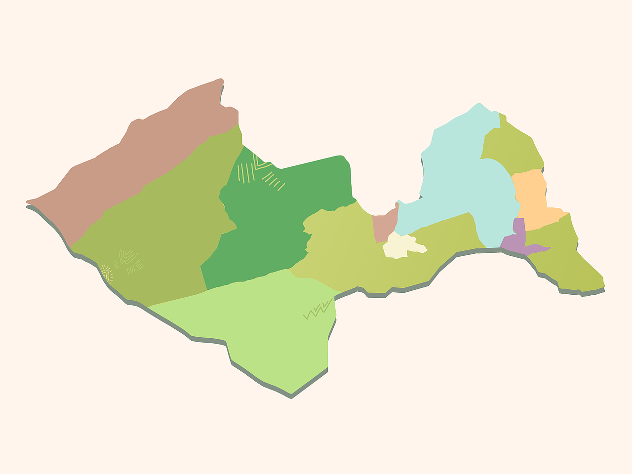 手绘地图-嘠鲁图