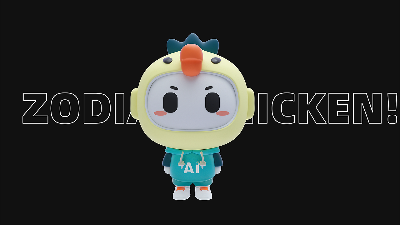 C4D-IP形象设计,讯飞设计周飞飞。