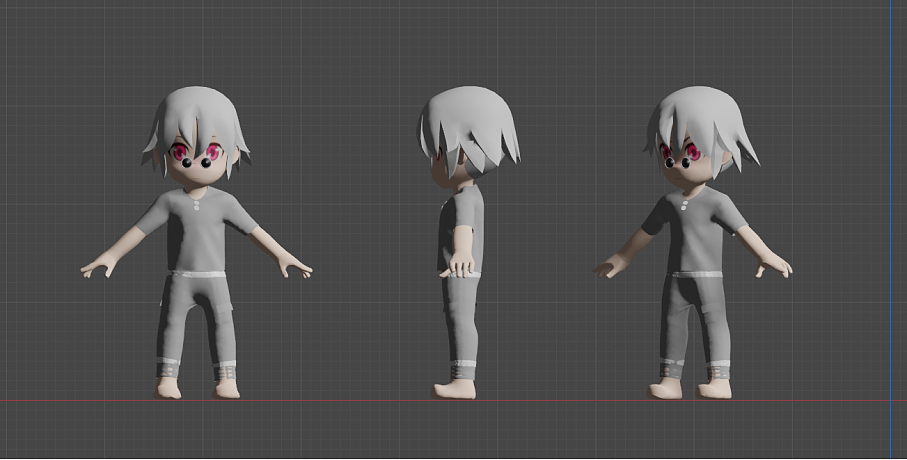 主角小Mei三视图