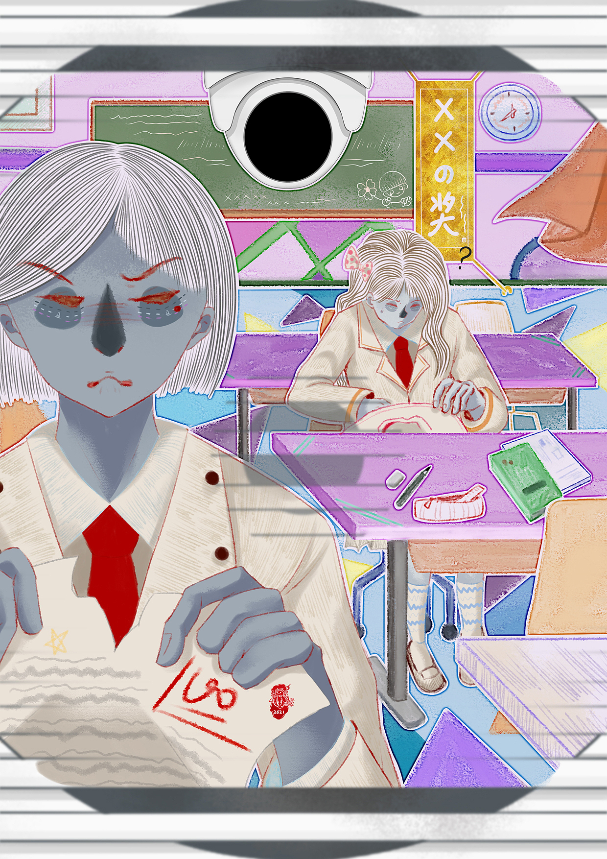 窥探（图ZMzI3ODU5OTUy） - 创作习作 - 站酷设计师魔果冻jelly原创素材 - 站酷ZCOOL