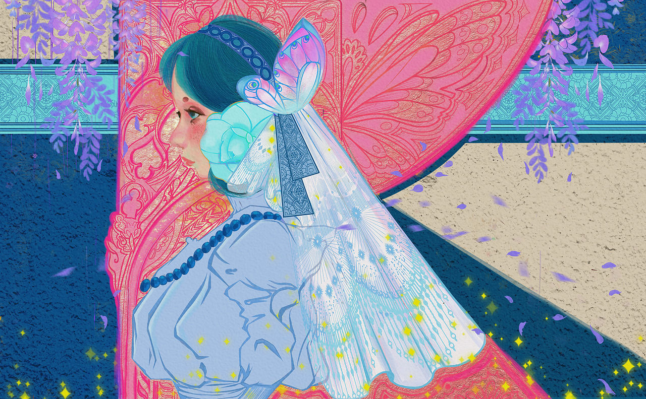 人物插画-《念》（图ZMzM2MDYzOTk2） - 艺术插画 - 站酷设计师wulingzi_0原创素材 - 站酷ZCOOL