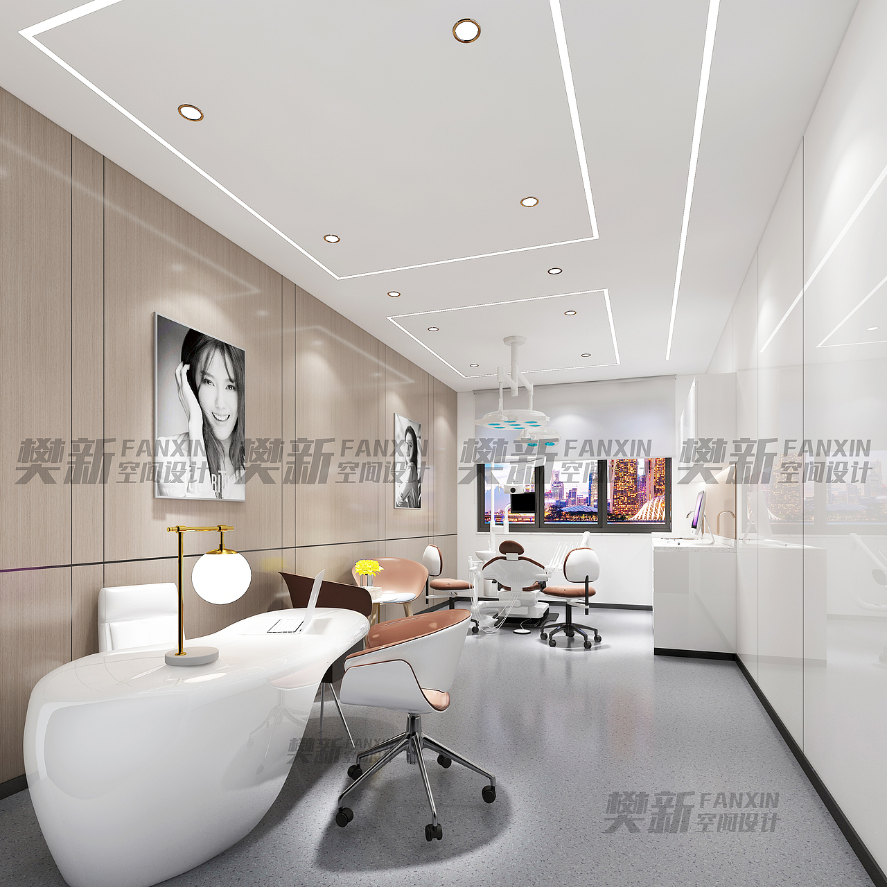 重庆市口腔诊所装修设计—樊新空间设计