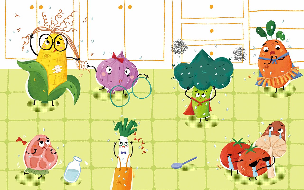 绘本-变变变，变炒饭（图ZMzA5Mzk3OTQ0） - 绘本 - 站酷设计师O大勇原创素材 - 站酷ZCOOL