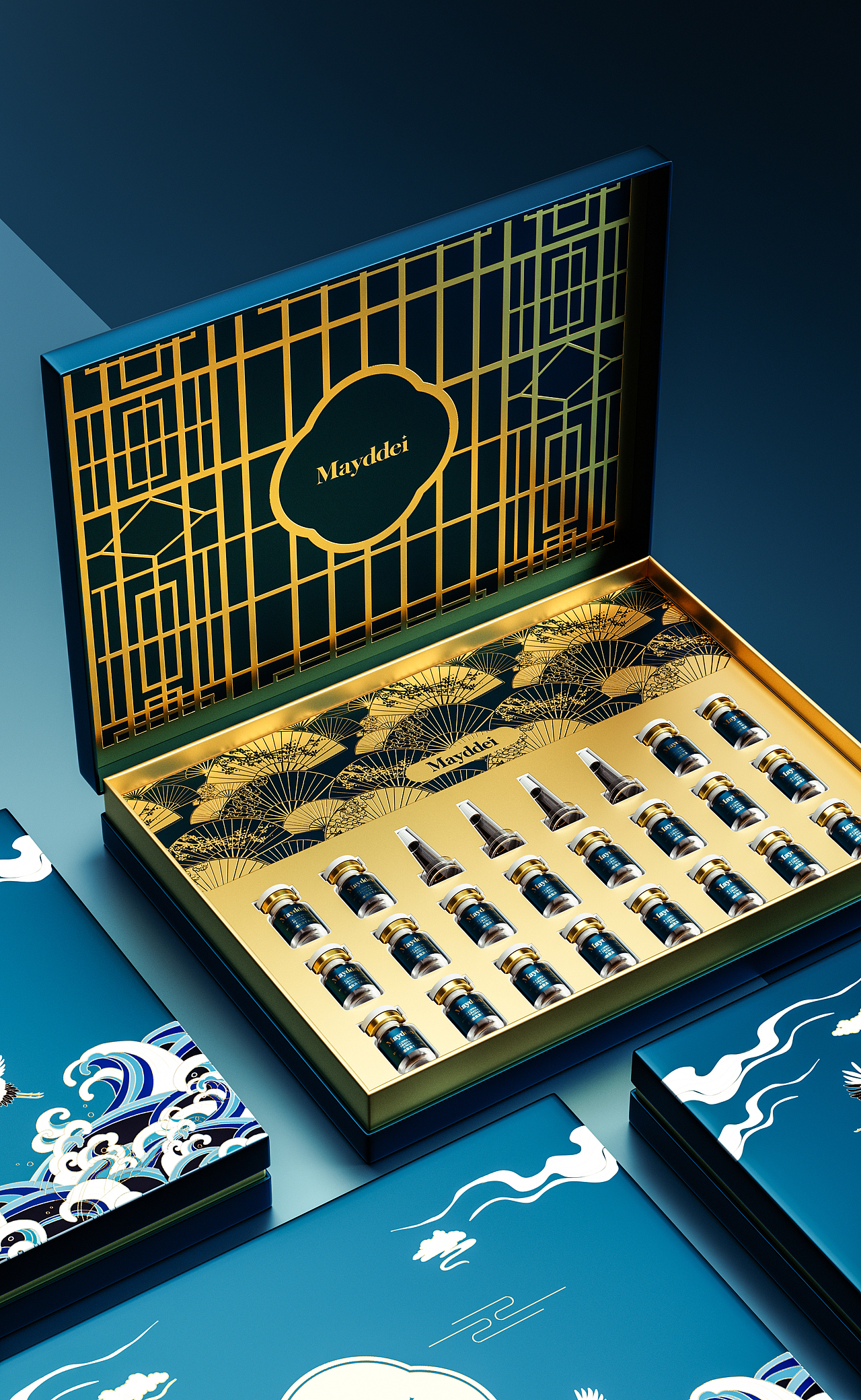 国潮化妆品 冻干粉包装 美妆 护肤 包装设计（图ZMzAxMzY4NDQ4） - 包装 - 站酷设计师旭xu_原创素材 - 站酷ZCOOL