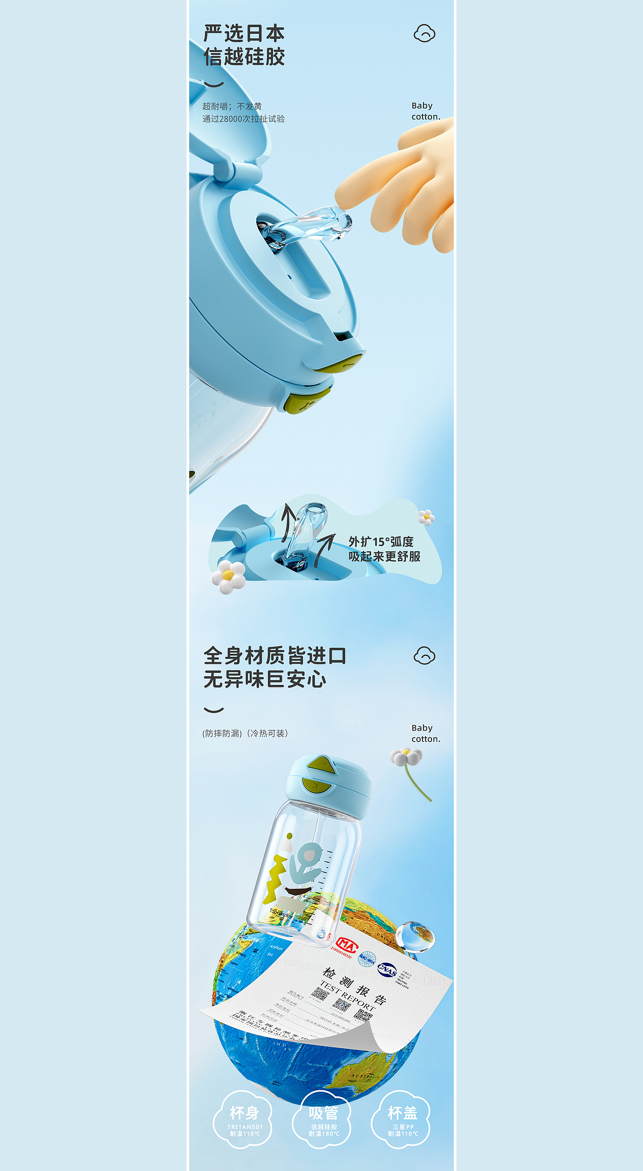 24/03 电商母婴｜儿童水杯产品渲染（图ZMzYzODEyMzAw） - 产品 - 站酷设计师一只千层酥原创素材 - 站酷ZCOOL