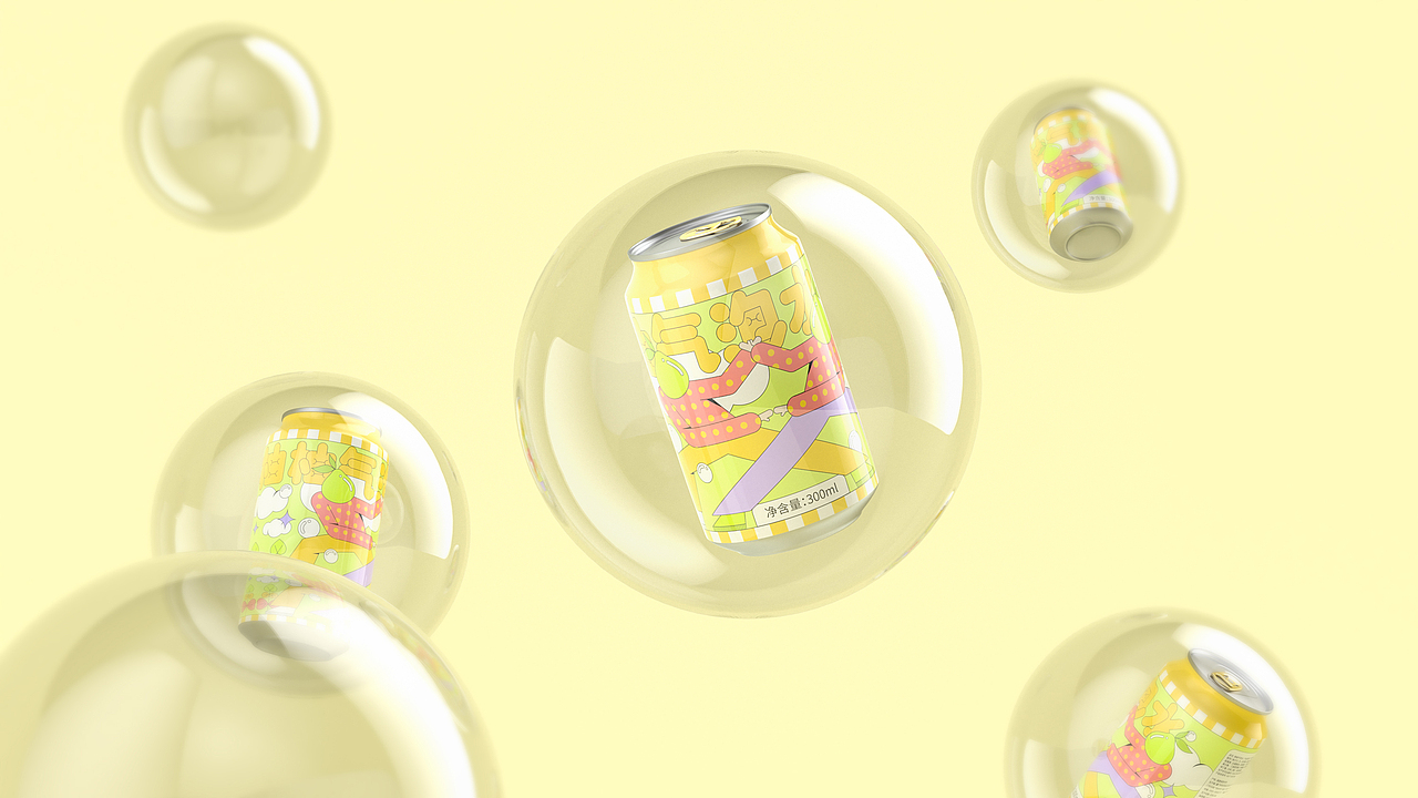咕噜噜！！咕噜噜！！嗝 ~ ~ ~ 气泡水（图ZMzA1NjEzODEy） - 包装 - 站酷设计师是阿伟阿原创素材 - 站酷ZCOOL