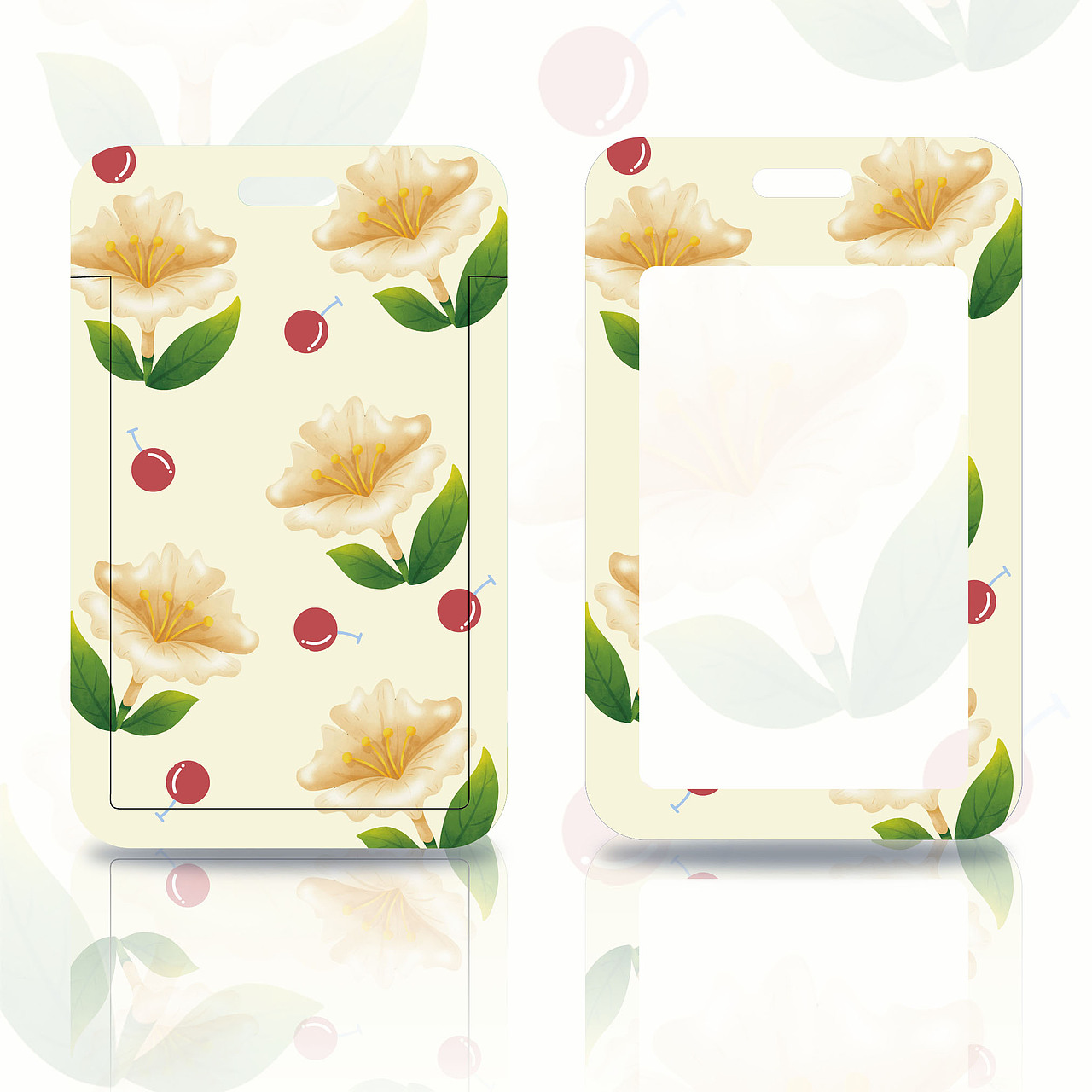 花朵手机壳卡套