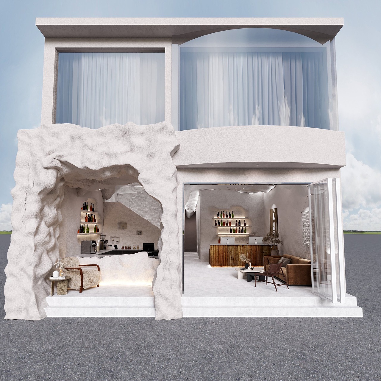 洞穴民宿待君重返“穴居”时代（图ZMzE5MTI4MTY4） - 酒店餐饮设计 - 站酷设计师媛媛设计1原创素材 - 站酷ZCOOL