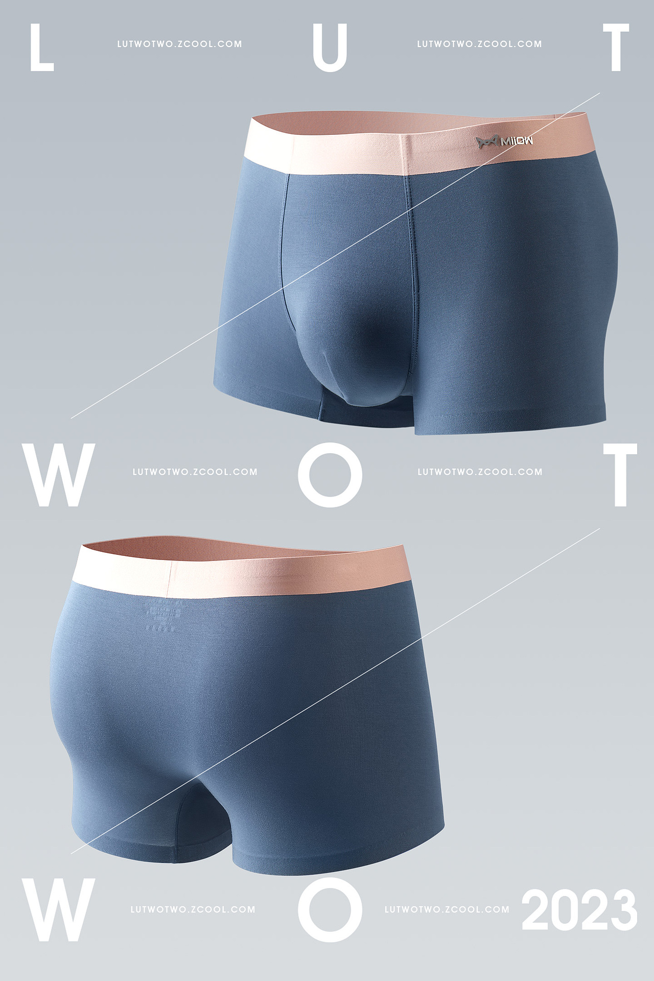 里外不一,高质感的男士撞色内裤