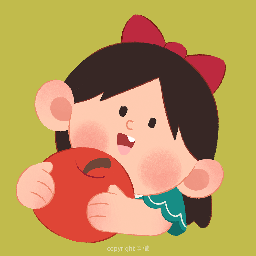 原创儿童插画|一波豆豆眼小可爱