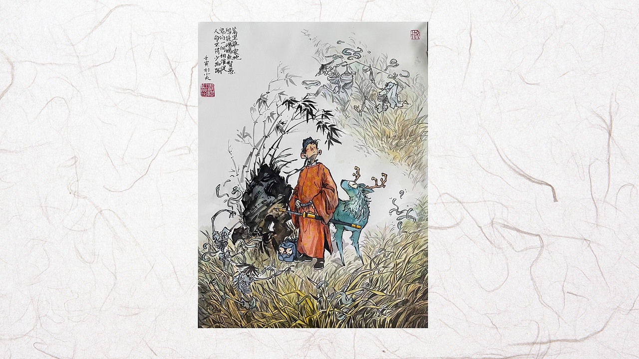 浅试一下国风插画马赛克（图ZMzIxNjkzMDcy） - 商业插画 - 站酷设计师Simon小火原创素材 - 站酷ZCOOL