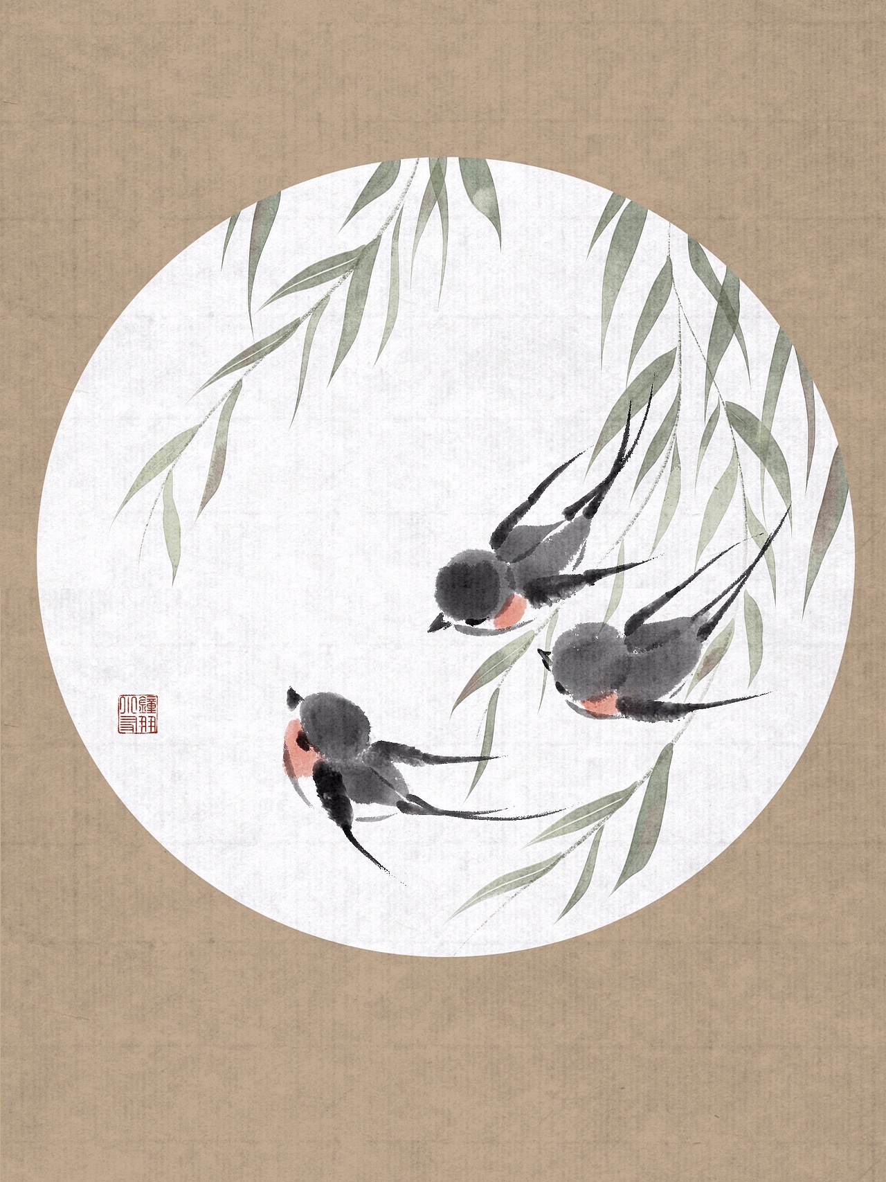 ipad仿水墨国画——花鸟鱼虫（图ZMzQ0ODgyMjky） - 儿童插画 - 站酷设计师钟小朋友原创素材 - 站酷ZCOOL