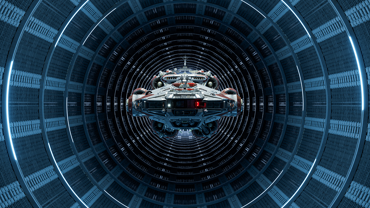 科幻场景渲染 - 漫游（图ZMzU4NTcwMjY0） - 场景 - 站酷设计师easy寰原创素材 - 站酷ZCOOL