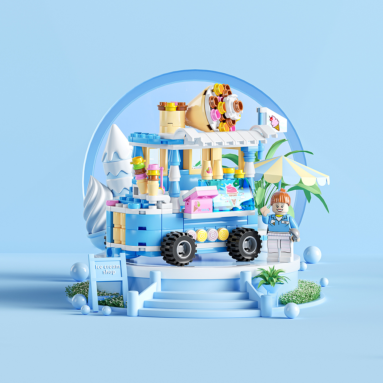 Snack street—积木_小吃街