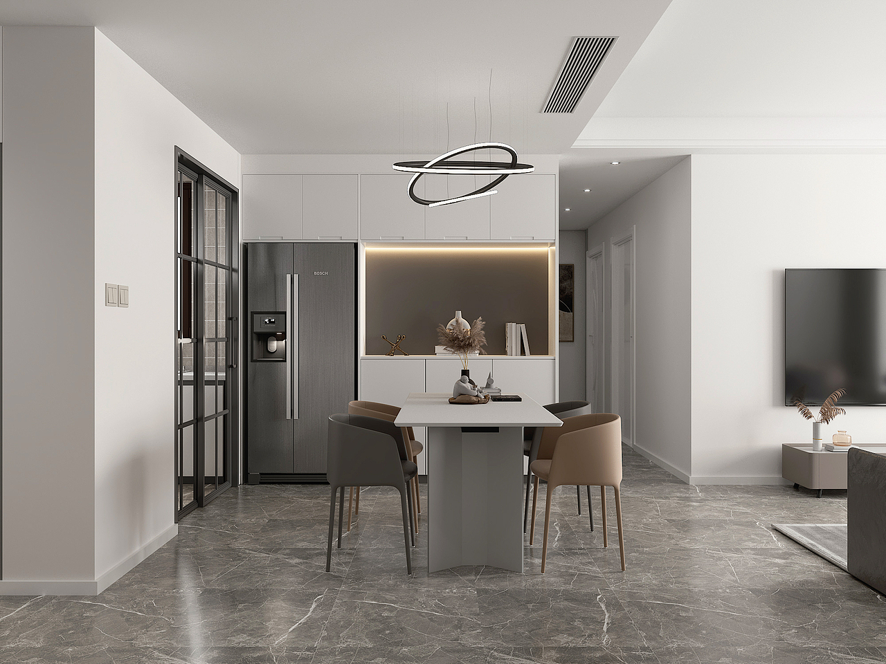 108㎡现代风格样板间