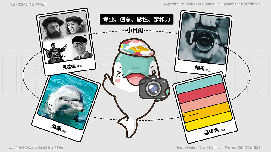 摄影馆IP海豚形象设计及表情包【泰而美动漫】（图ZMzQyODYzODA4） - 网络表情 - 站酷设计师泰而美动漫原创素材 - 站酷ZCOOL