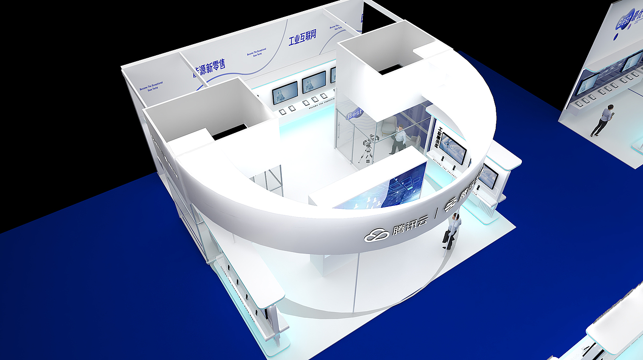腾讯千帆-企业级应用连接大会（图ZMzA2MjA0NzQ4） - 舞台美术 - 站酷设计师牛顿老师原创素材 - 站酷ZCOOL