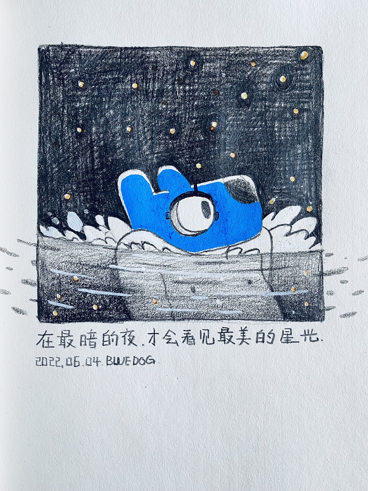 BLUE DOG 1（图ZMzA1Mzg4MjY4） - 绘本 - 站酷设计师蓝狗GO原创素材 - 站酷ZCOOL