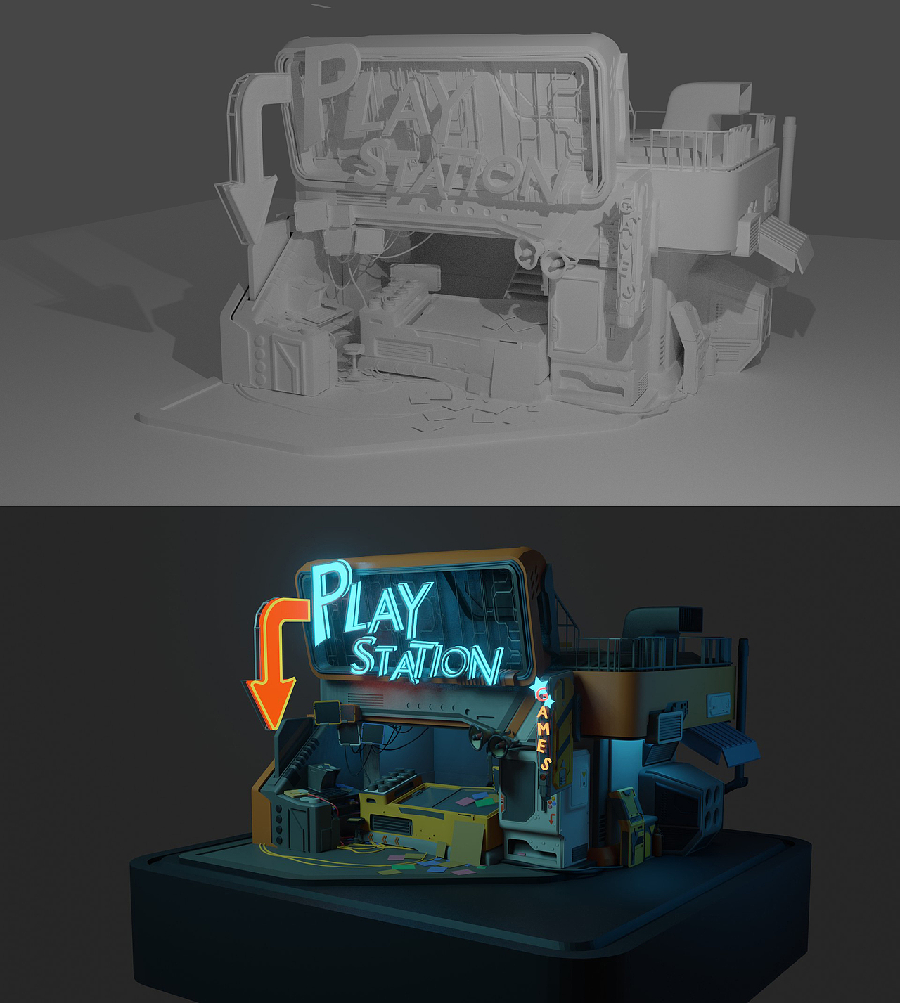 学习blender两个多月的练习