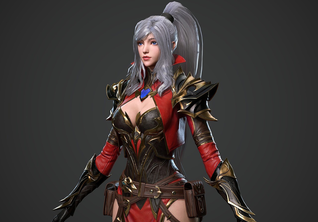 游戏角色建模丨双枪猎手