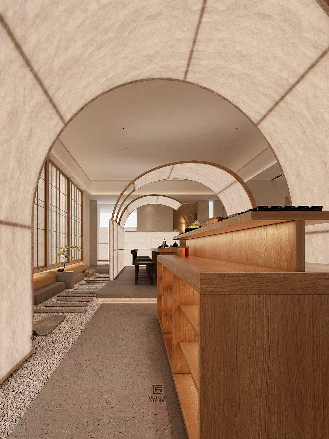 工装茶室设计案例|属于中国人的东方至美