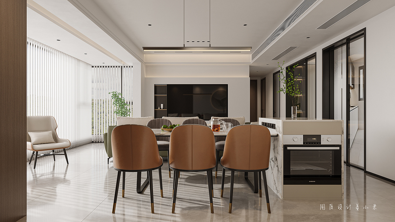 现代简约风格以简单、清爽、现代为主要特点的设计