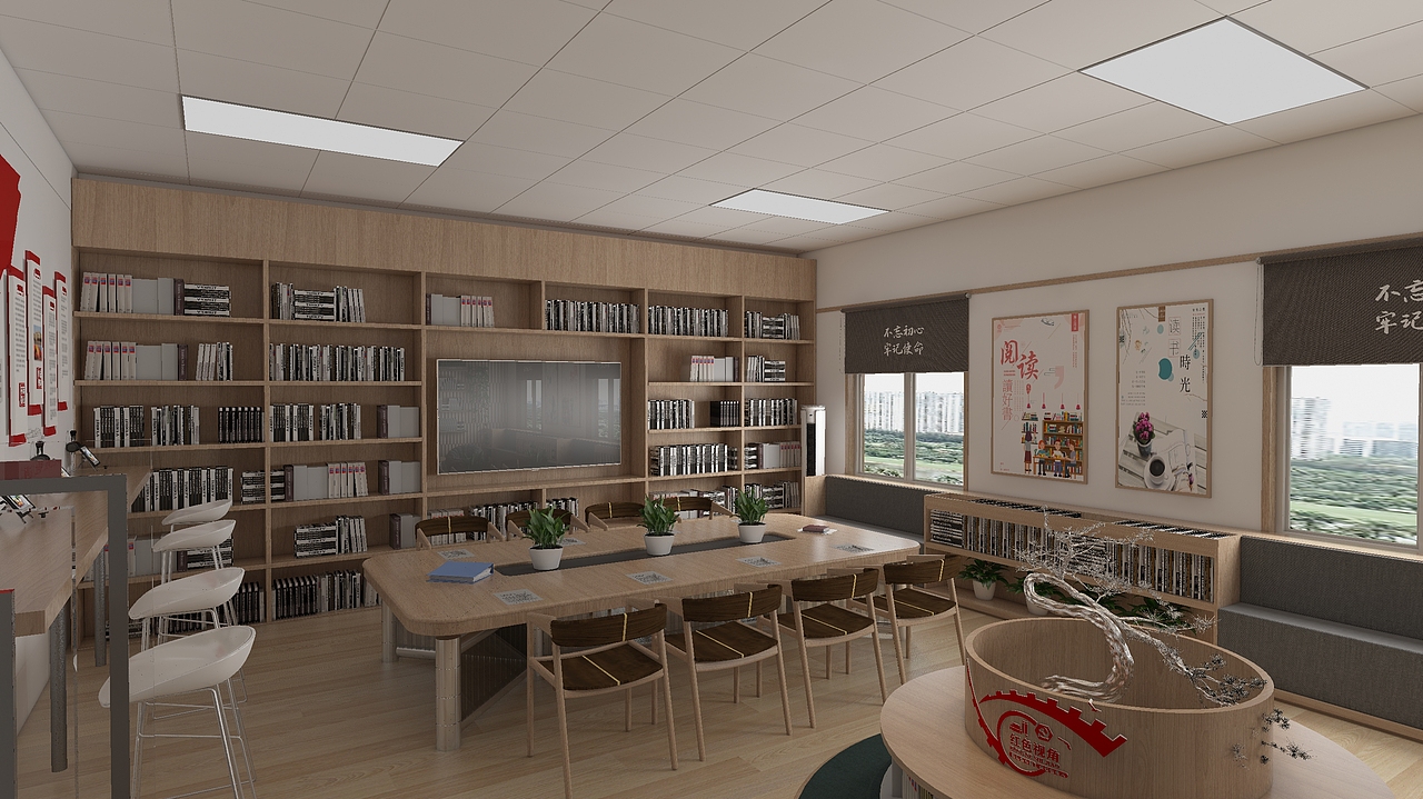 武警中队图书阅览室