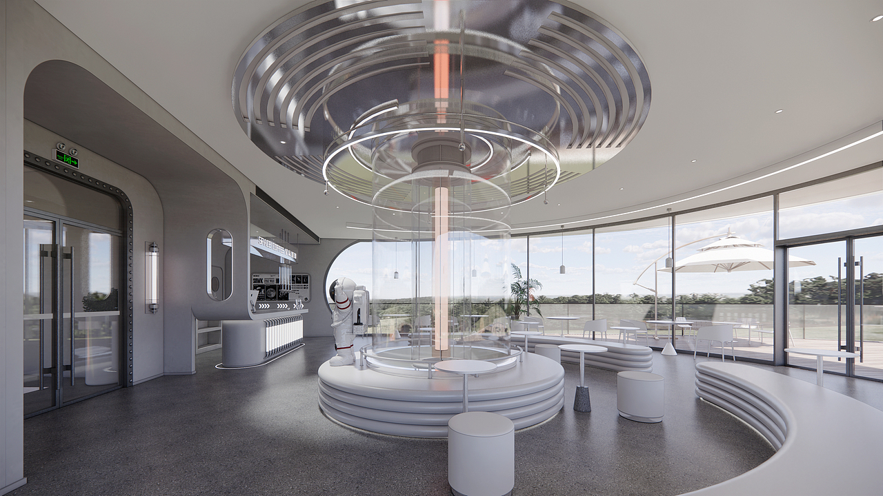 星际咖啡方案设计——未来主义风格