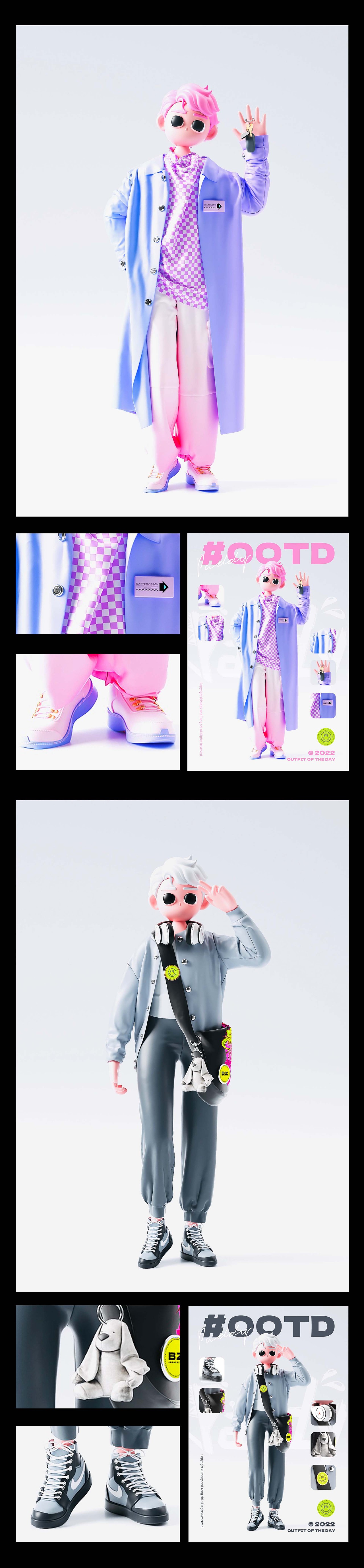 【#OOTD】今日穿搭 · 角色服装（图ZMzA5Mjk5MTY4） - 人物/生物 - 站酷设计师DayDayUpStudio原创素材 - 站酷ZCOOL