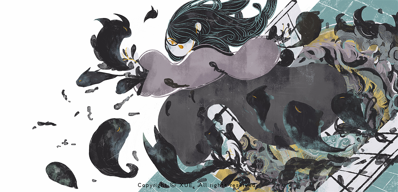 斑纹（图ZMjk4MDA3Njg0） - 艺术插画 - 站酷设计师XUESTUDIO原创素材 - 站酷ZCOOL