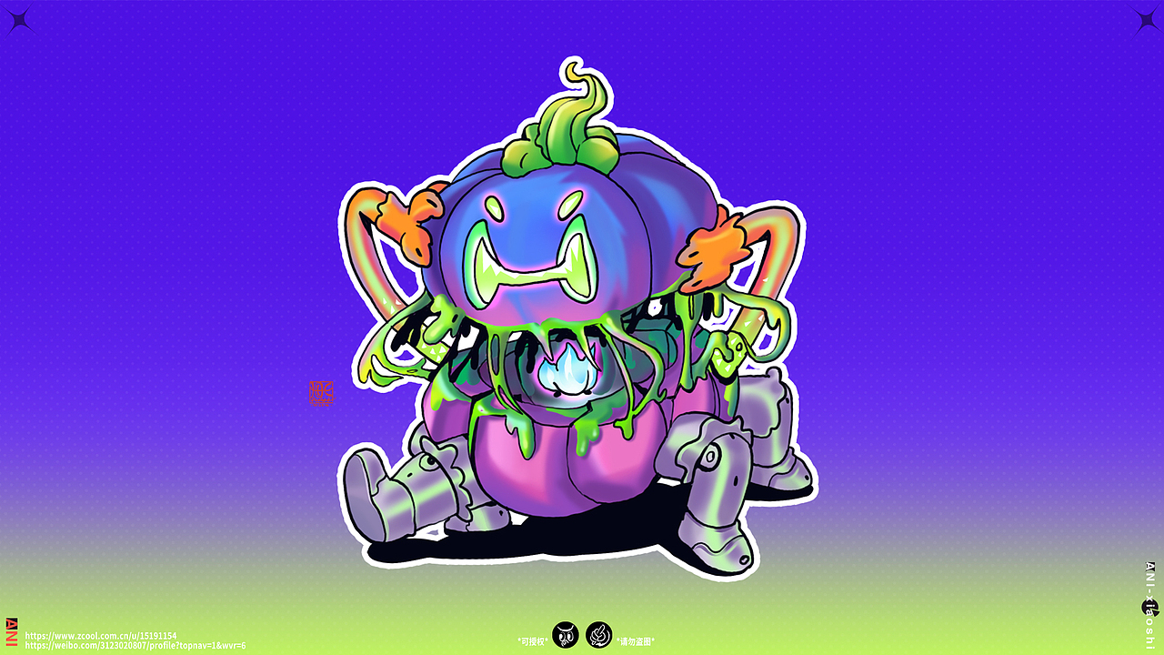 萬圣夜—【南瓜狂想曲】合集（圖ZMzU0Mjc0MjY0） - 新銳潮流插畫 - 站酷設計師chenweinin原創(chuàng)素材 - 站酷ZCOOL